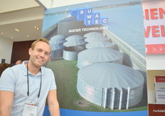 Marnix de Jong, de Buwatec, presenta su BUWAcover para controlar el agua